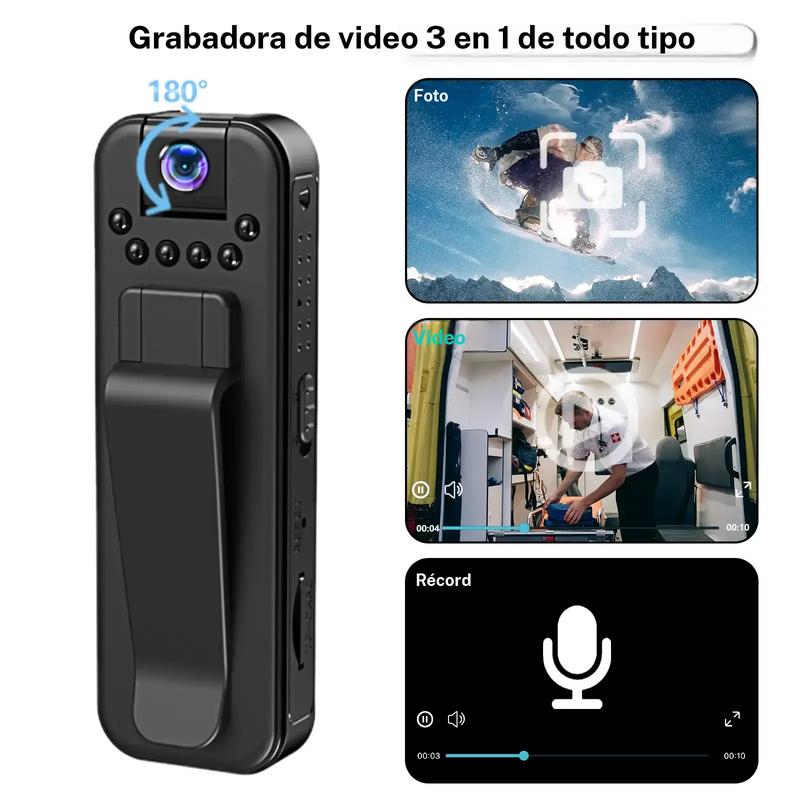 Mini Cámara Portátil - Ligera y con Visión Nocturna