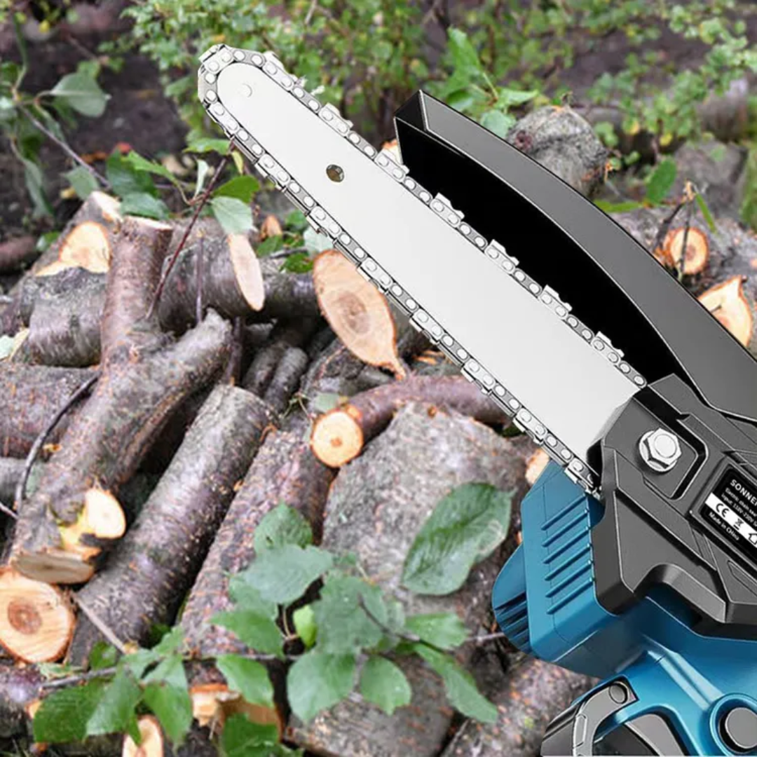 Motosierra Portátil Profesional 48V + 2 Baterías + Accesorios de Regalo