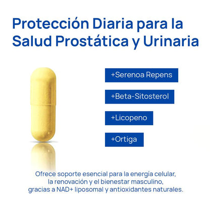 Selerb NAD+ Suplemento para Hombres - Soporte de Energía, Circulación y Próstata