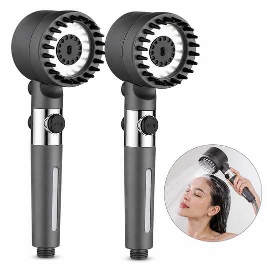 OFERTA 2x1 - Cabezal de Ducha Alta Presión Masajeadora
