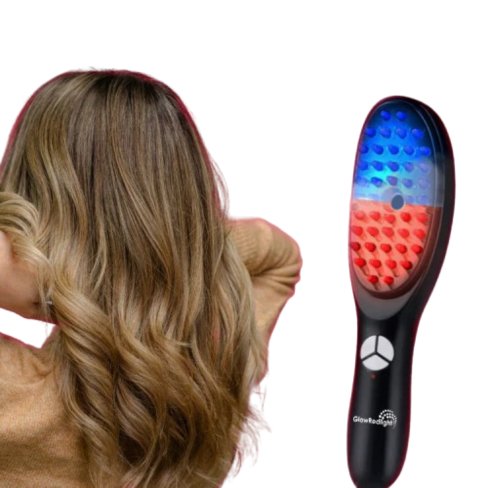 Cepillo Glow RedLight® - Rejuvenecedor de Cabello 5 en 1
