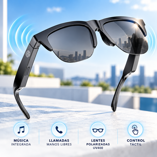 Gafas de Sol Inteligentes Unisex con Bluetooth, Audio y Llamadas